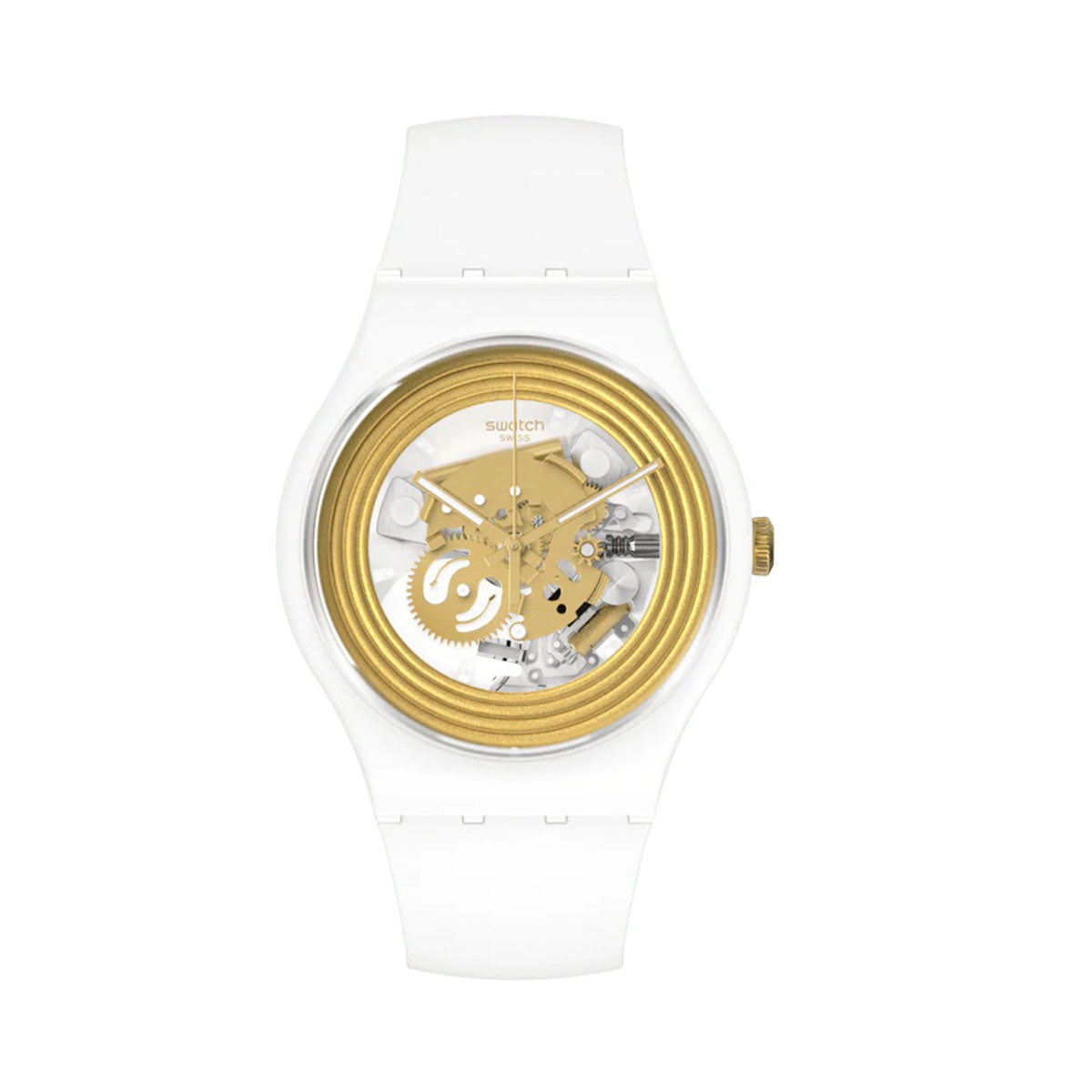 RELOJ SWATCH SO29W107 BLANCO GOLDEN UNISEX