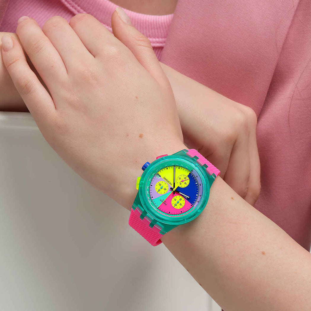 RELOJ SWATCH SUSG408 NEON FLASH ARROW