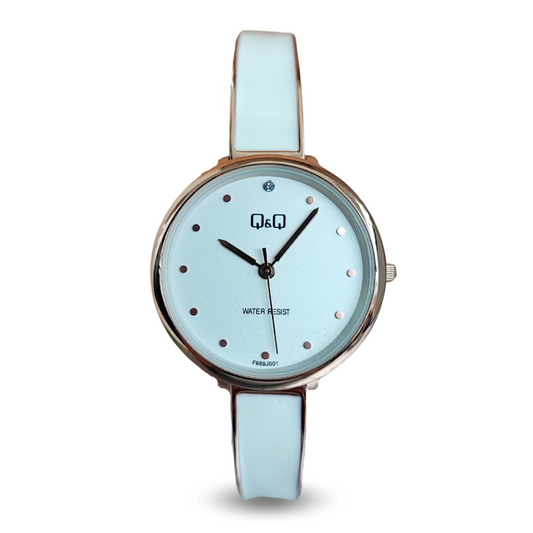 RELOJ QYQ Q945J810Y MUJER TIPO ARO ACERO