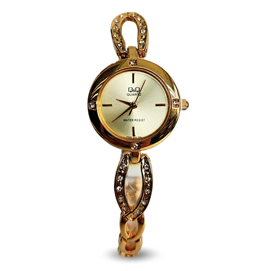 RELOJ QYQ MUJER JOYITA MODEL3 ACERO ELEGANTE