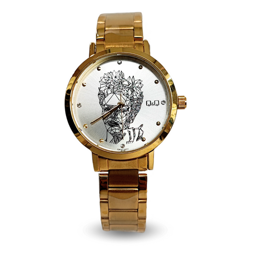 RELOJ QYQ MUJER ACERO DISEÑO FRIDA