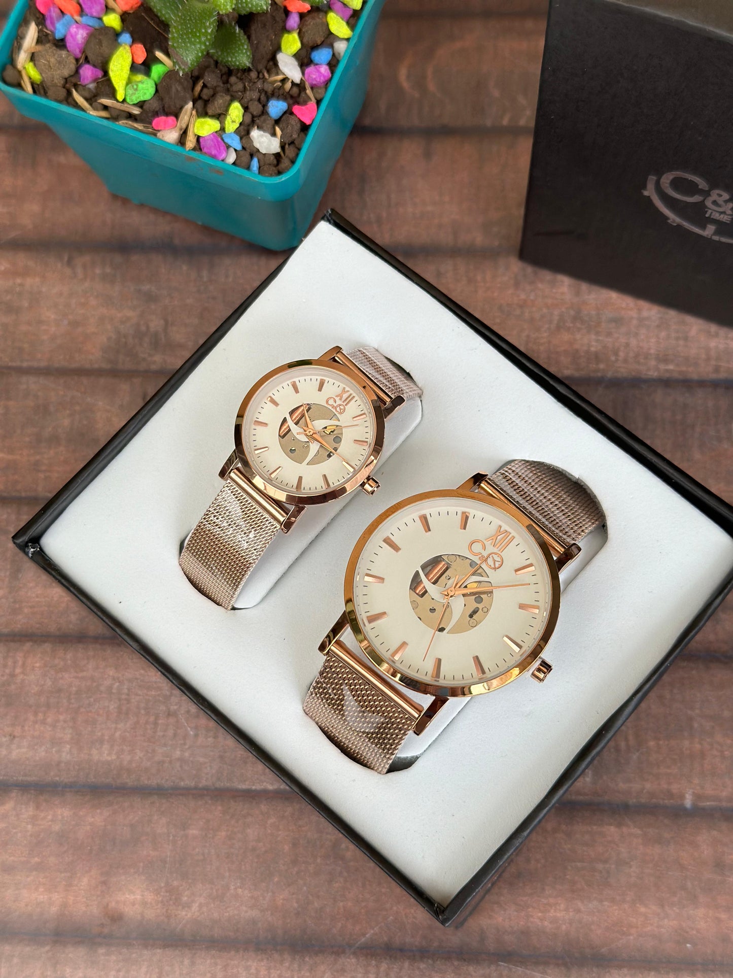 RELOJES PARA PAREJA EN ACERO INOXIDABLE MODELO MODERNO