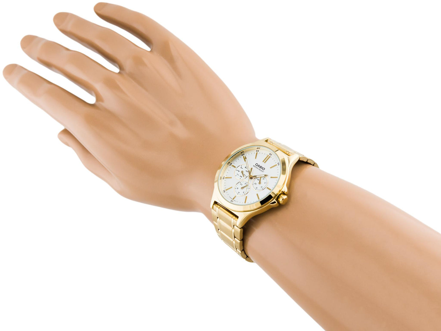 RELOJ CASIO MTP-V300G-7A HOMBRE MULTIFUNCIONAL DORADO