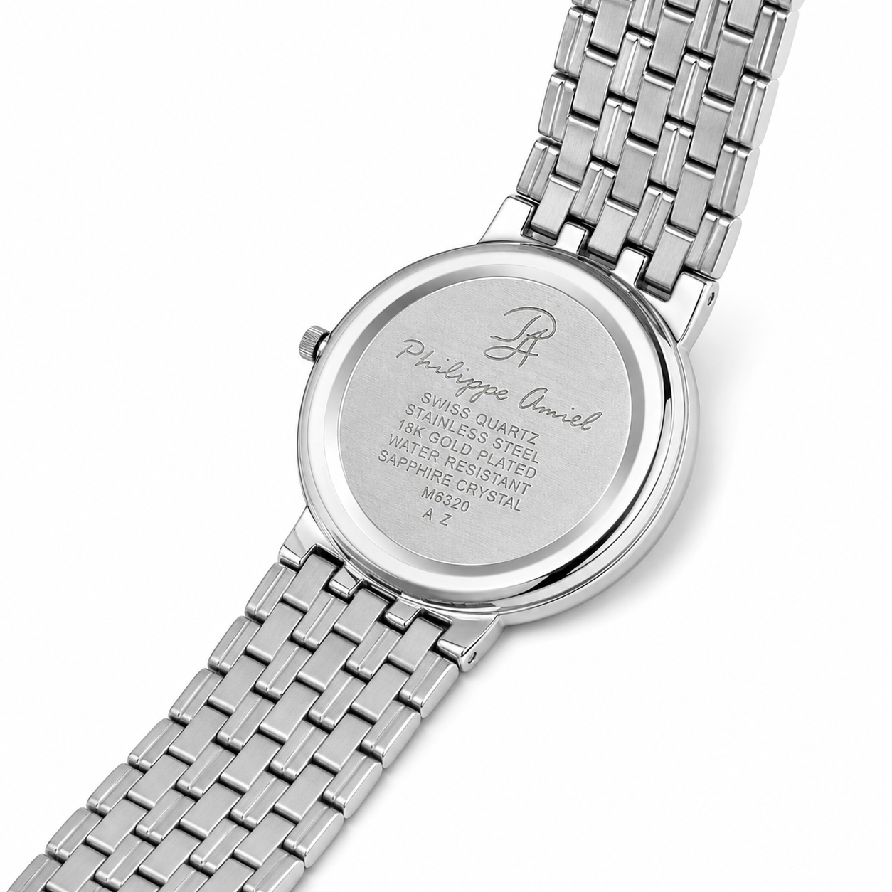 Philippe Amiel M6320 AZ Reloj para Hombre Acero Inoxidable Esfera Nácar