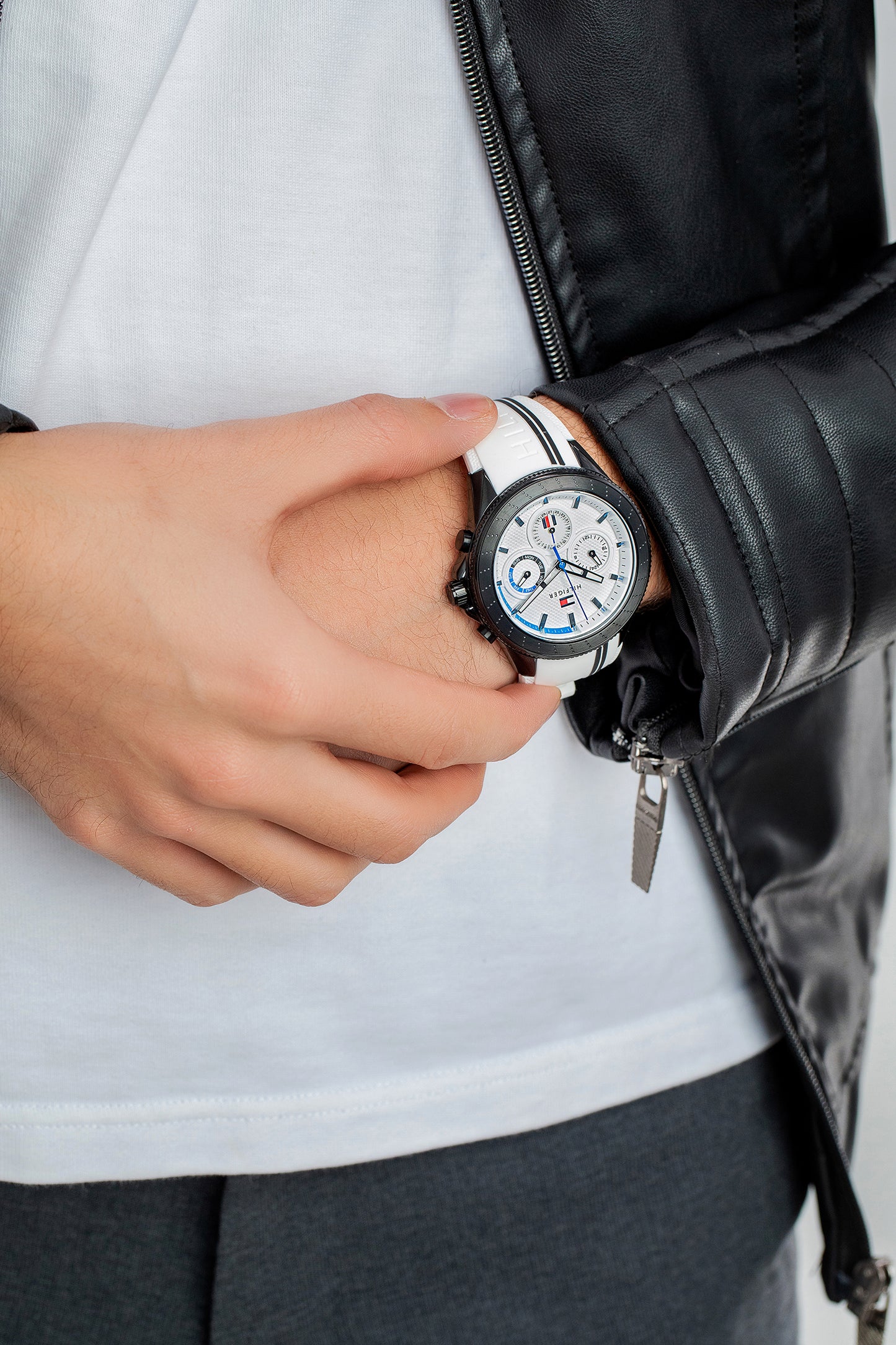 RELOJ TOMMY HILFIGER 1791862 HOMBRE SILICONA BLANCO