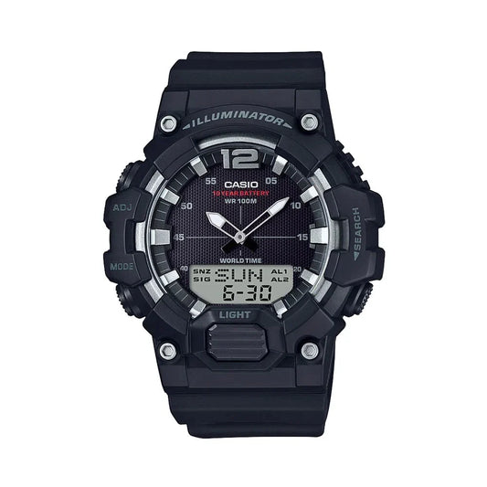 RELOJ CASIO HDC-700-1A HOMBRE ILUMINATOR NEGRO Y PLATEADO