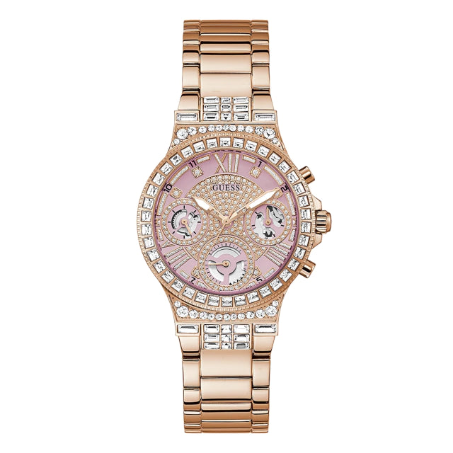 RELOJ MUJER GUESS GW0320L6 CUARZO PULSO ORO ROSA