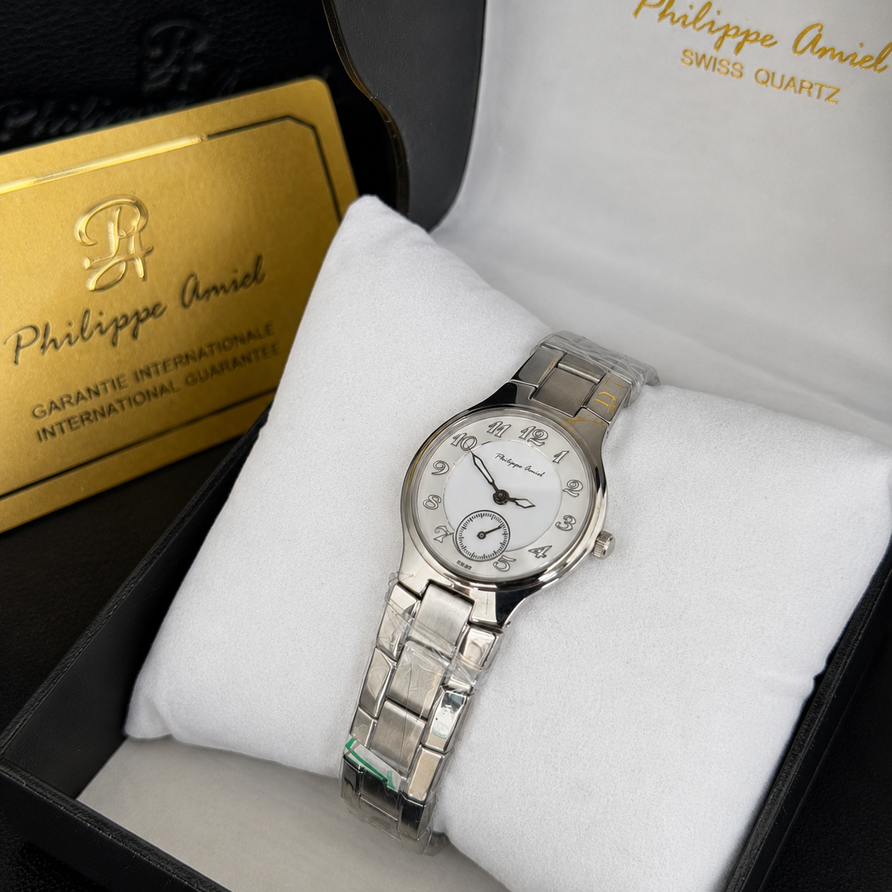Philippe Amiel F6240 Reloj para Mujer Acero Inoxidable Plateado