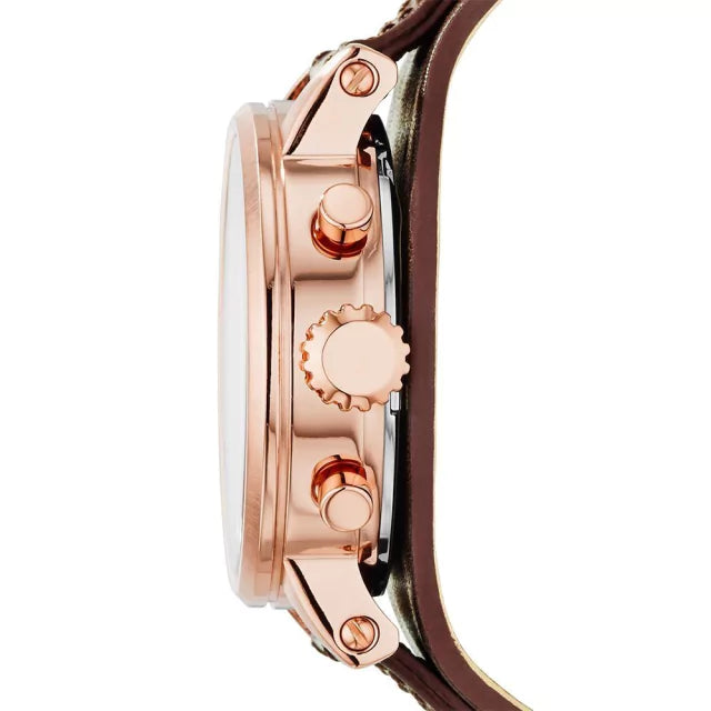 RELOJ FOSSIL ES3616 CON PULSERA EN CUERO PARA DAMA