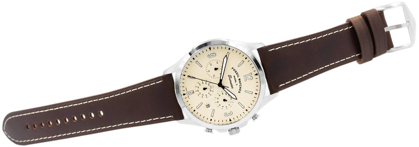 RELOJ FOSSIL CABALLERO CUERO FS5696