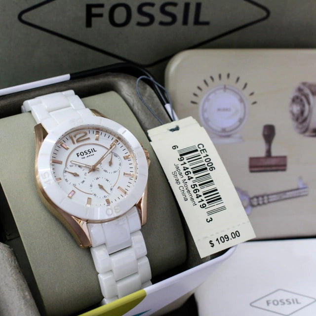 RELOJ FOSSIL CE1006 PULSO CERÁMICA MUJER