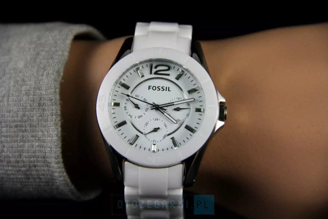 RELOJ FOSSIL CE1002 DE MUJER BLANCO PULSERA DE CERÁMICA