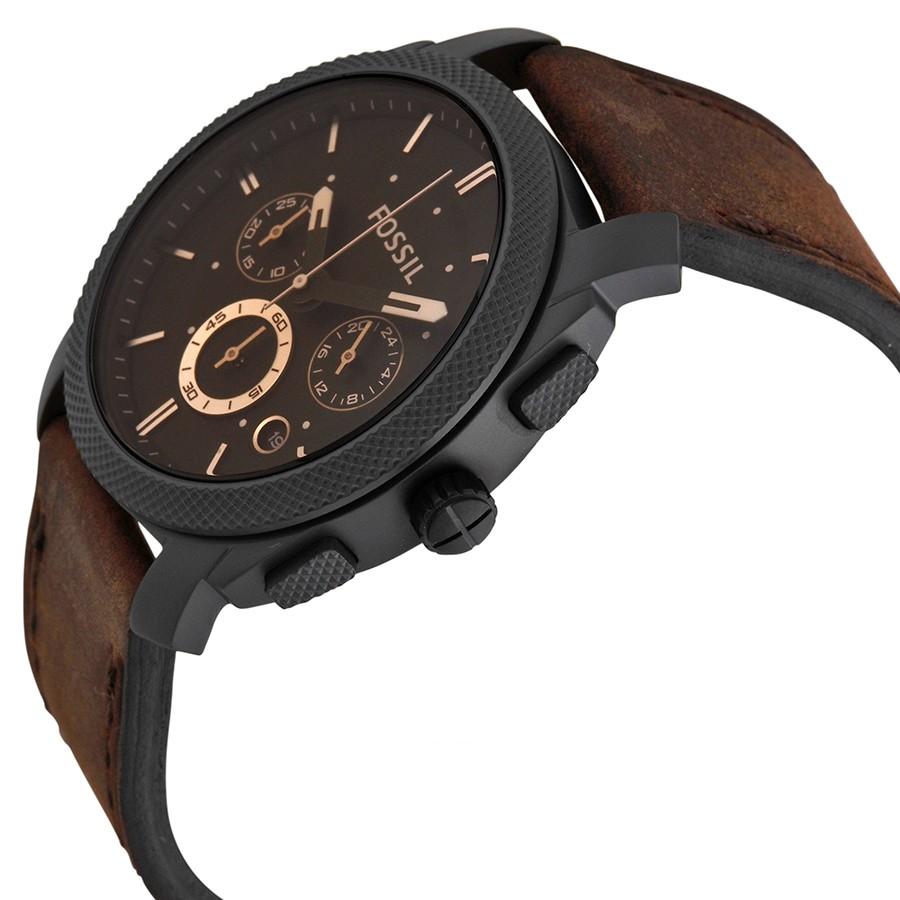 RELOJ FOSSIL MACHINE CRONÓGRAFO CUERO HOMBRE FS4656