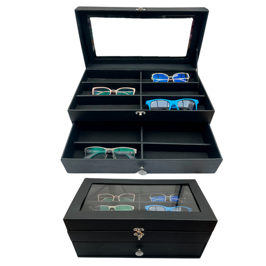 ORGANIZADOR DE GAFAS ESTUCHE DE LUJO 12 PUESTOS