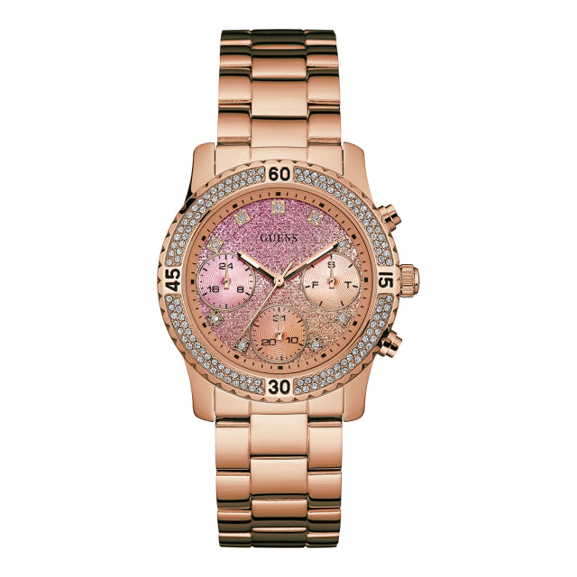 RELOJ GUESS DAMA ACERO W0774L3 ORIGINAL PIEDRAS