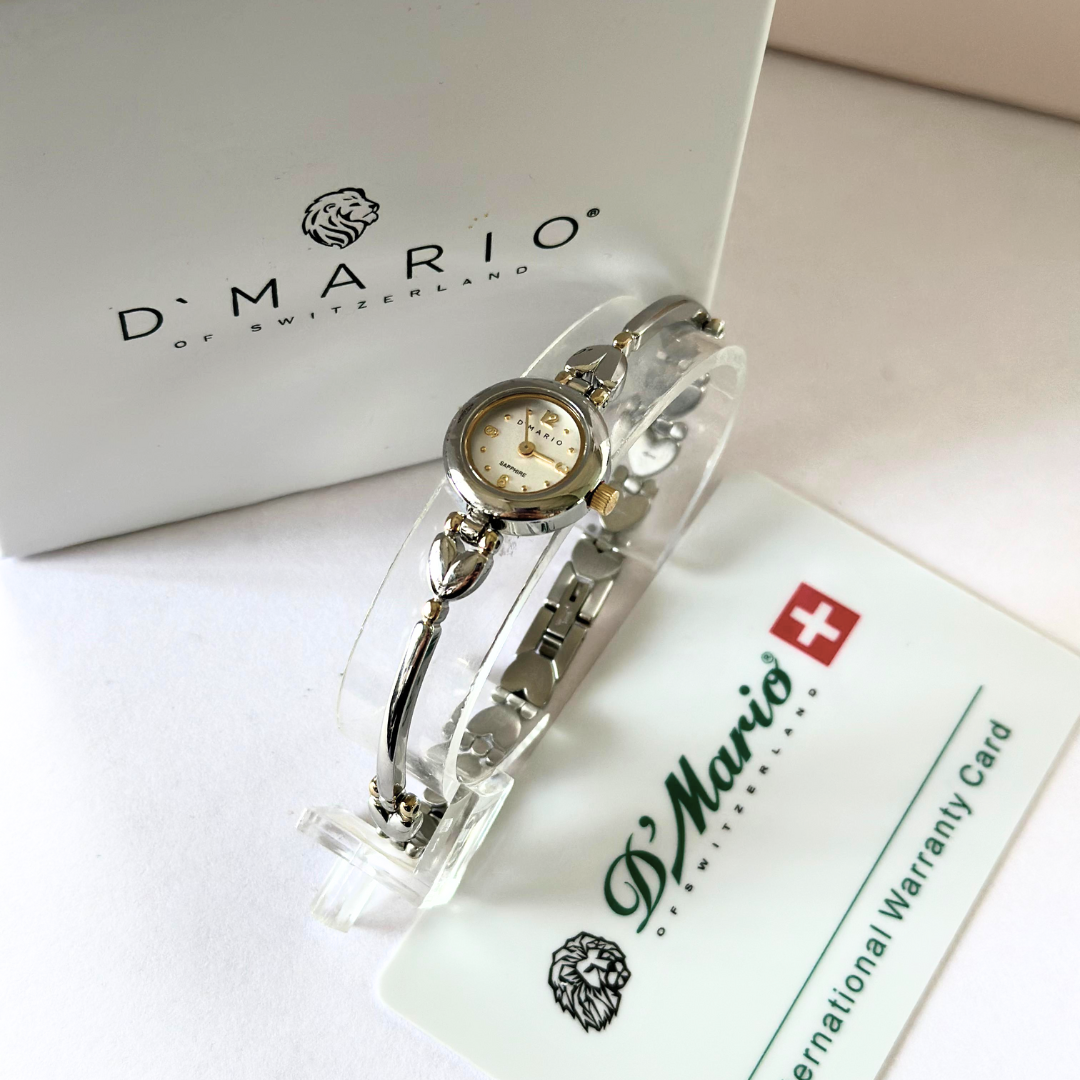 RELOJ D'MARIO FG0333 DAMA BICOLOR ZAFIRADO