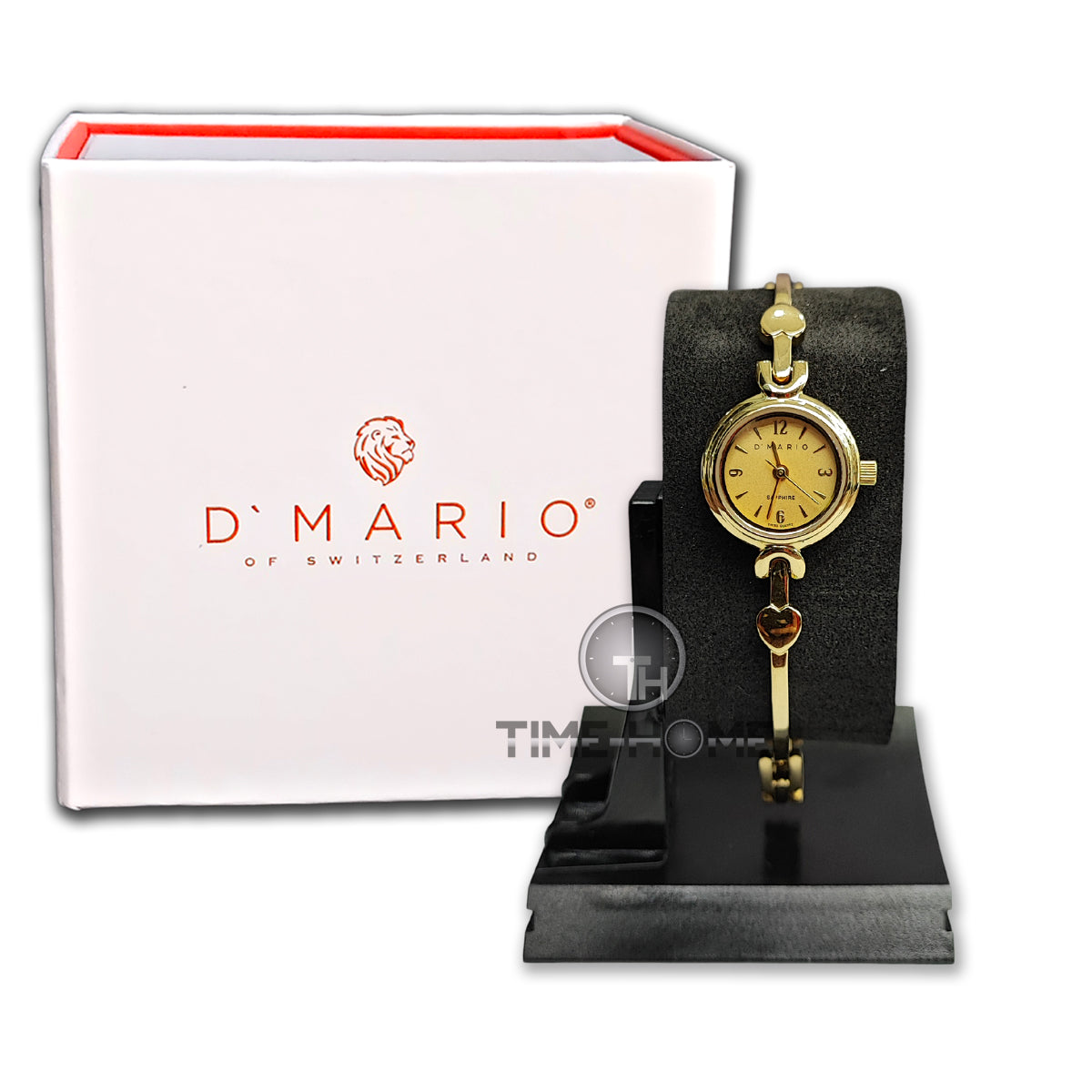RELOJ D'MARIO FG1607 PULSO ELEGANTE MUJER DORADO
