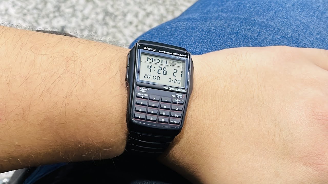 RELOJ CASIO DBC-32-1A DATA BANK MULTILINGUE