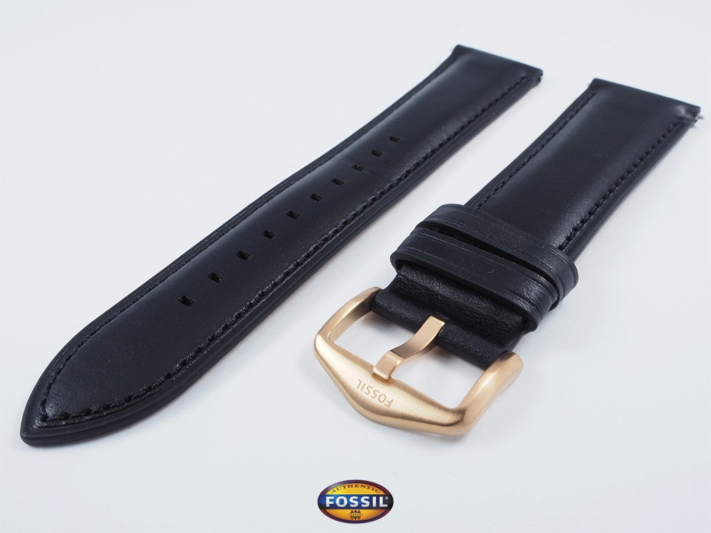 CORREA PARA RELOJ FOSSIL FS5381 CUERO NEGRO