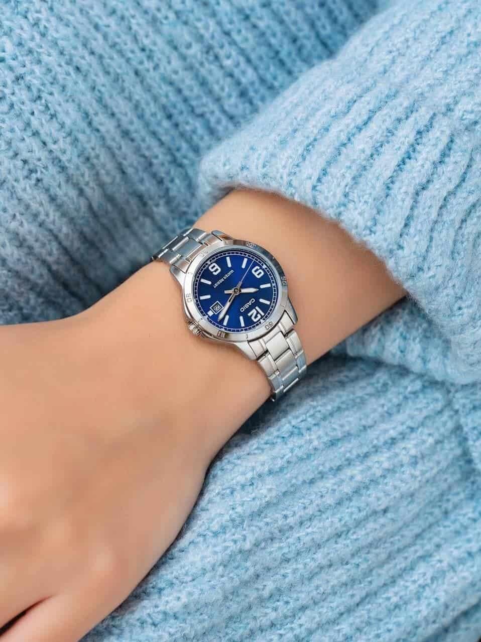 RELOJ CASIO LTP-V004D-2B DAMA ACERO