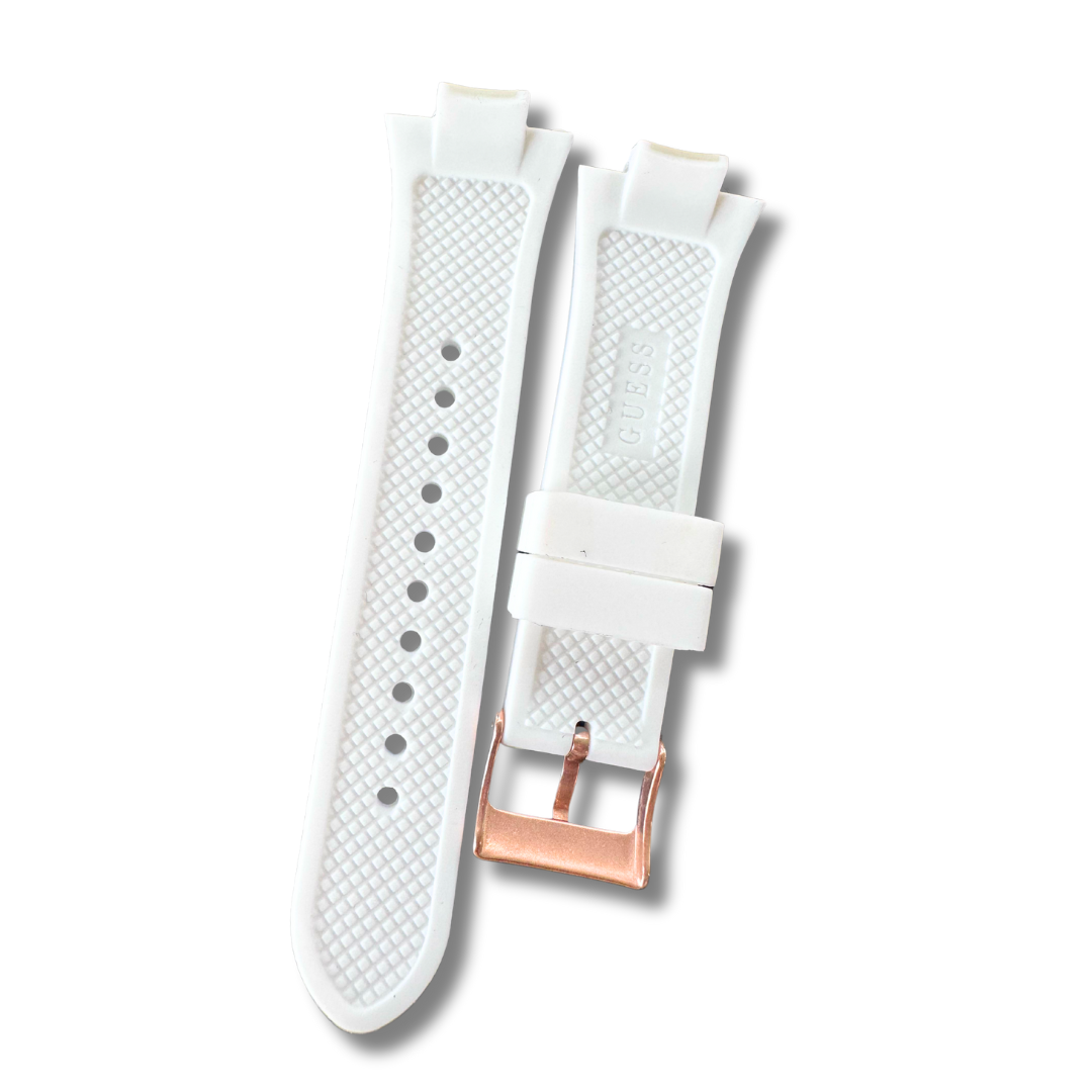 PULSO PARA RELOJ GUESS 10 MM BLANCO SILICONA