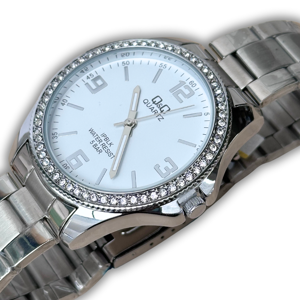 RELOJ Q&Q PREMIUM PIEDRAS DAMA