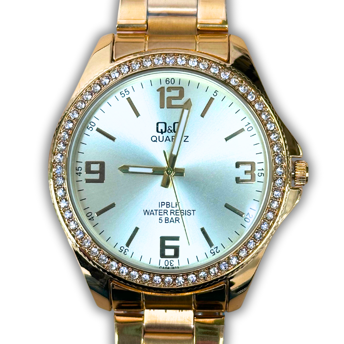 RELOJ Q&Q PREMIUM PIEDRAS DAMA