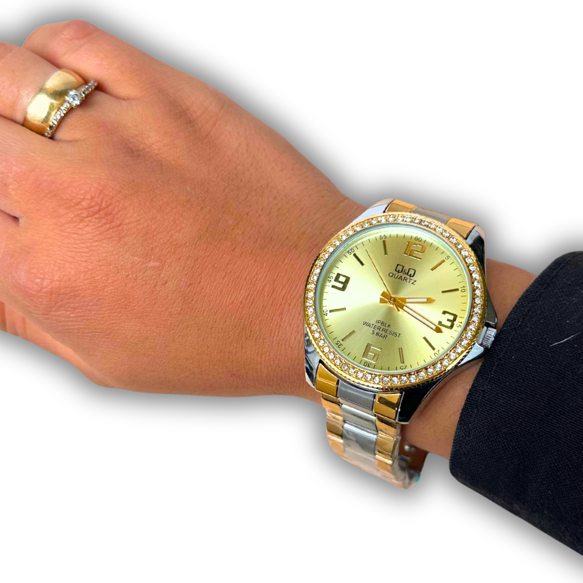 RELOJ Q&Q PREMIUM PIEDRAS DAMA