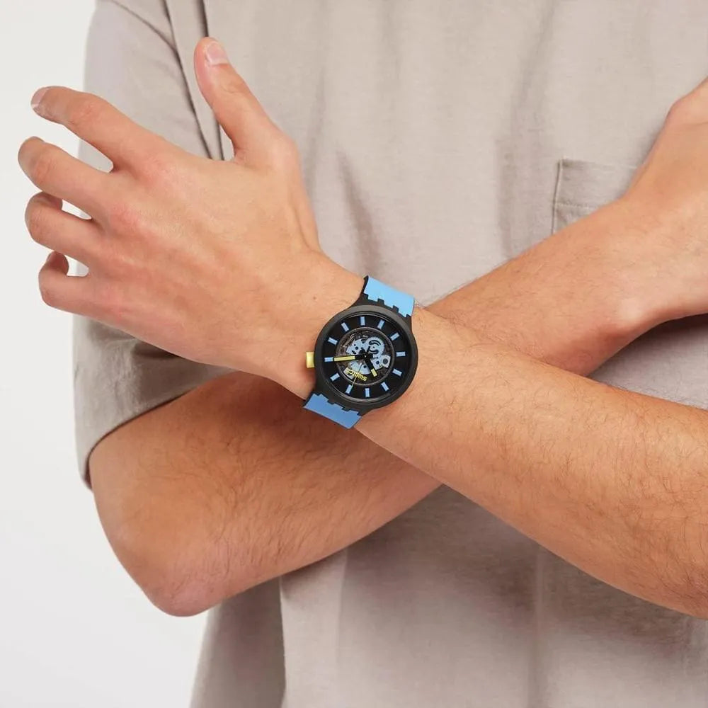RELOJ SWTACH SB03B108 MONTHLY DROPS TRAVEL BY DAY