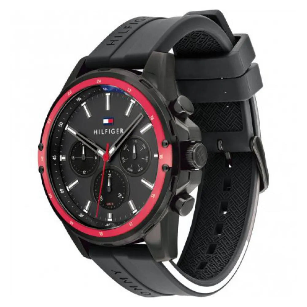 RELOJ TOMMY HILFIGER 1791793 HOMBRE SILICONA NEGRO