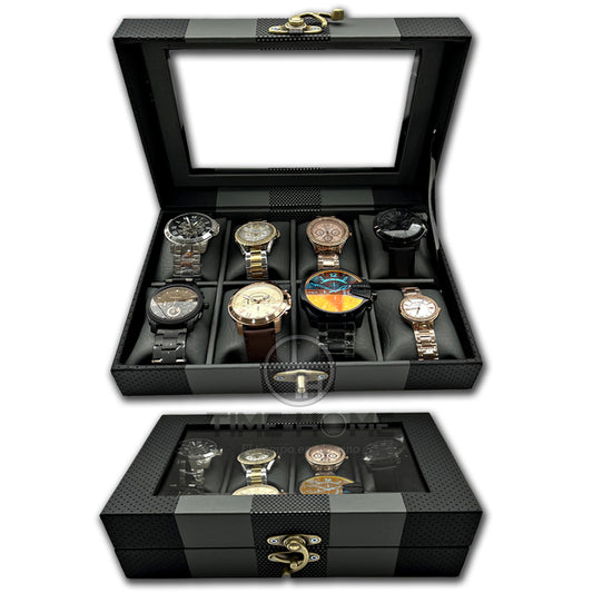 ORGANIZADOR DE RELOJES ESTUCHE RELOJERA DE LUJO 8 PUESTOS