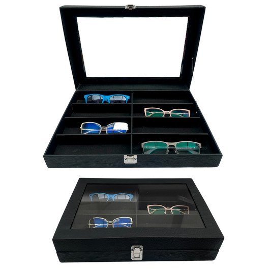 ORGANIZADOR DE GAFAS ESTUCHE DE LUJO 8 PUESTOS