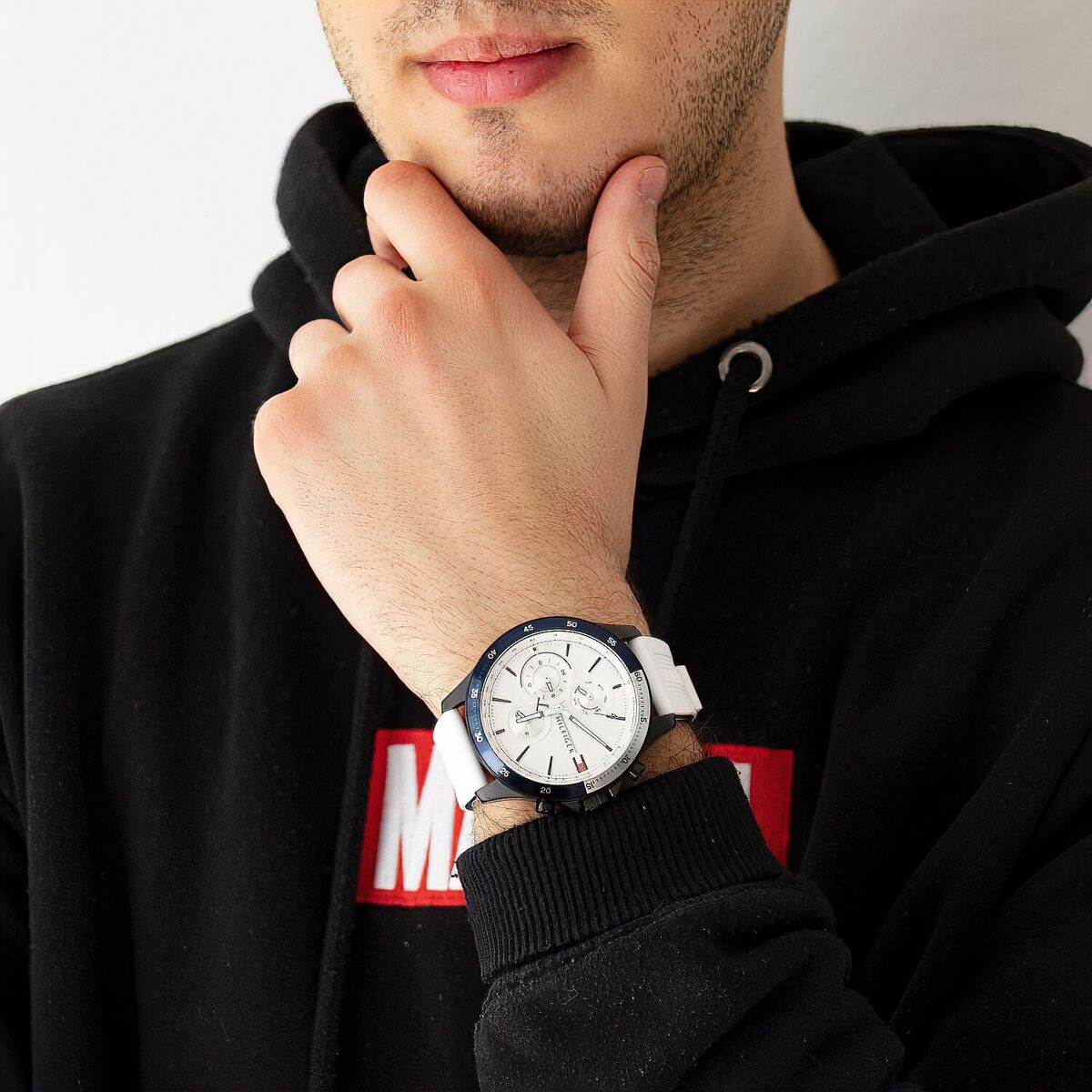 RELOJ TOMMY HILFIGER 1791723 SILICONA BLANCO HOMBRE