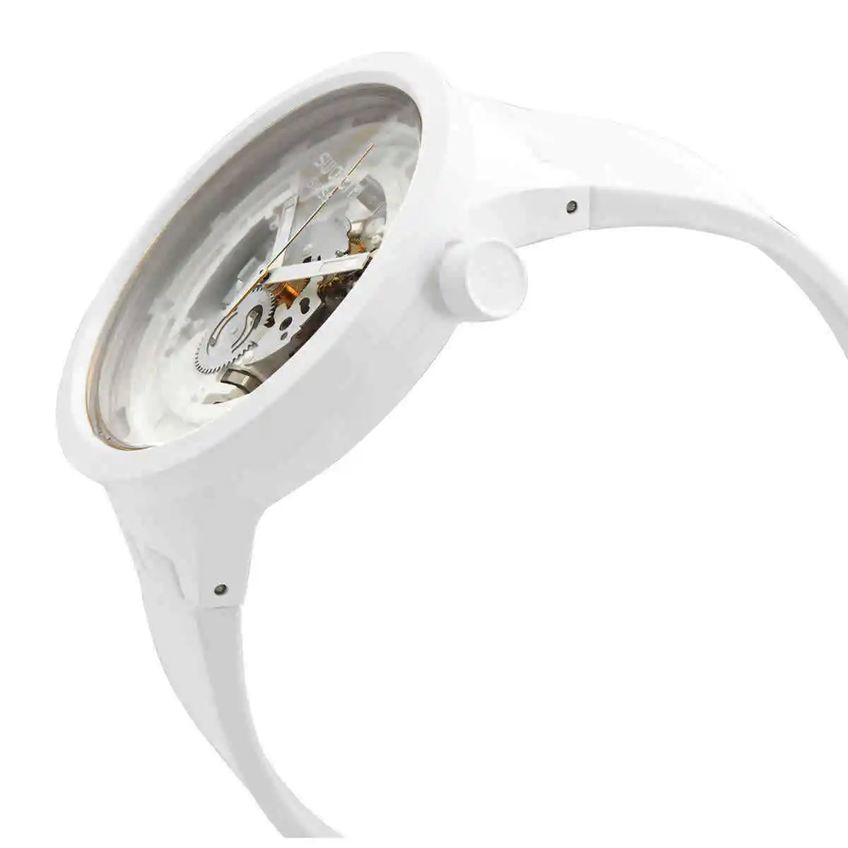 RELOJ SWATCH SB03W100 BLANCO SILICONA