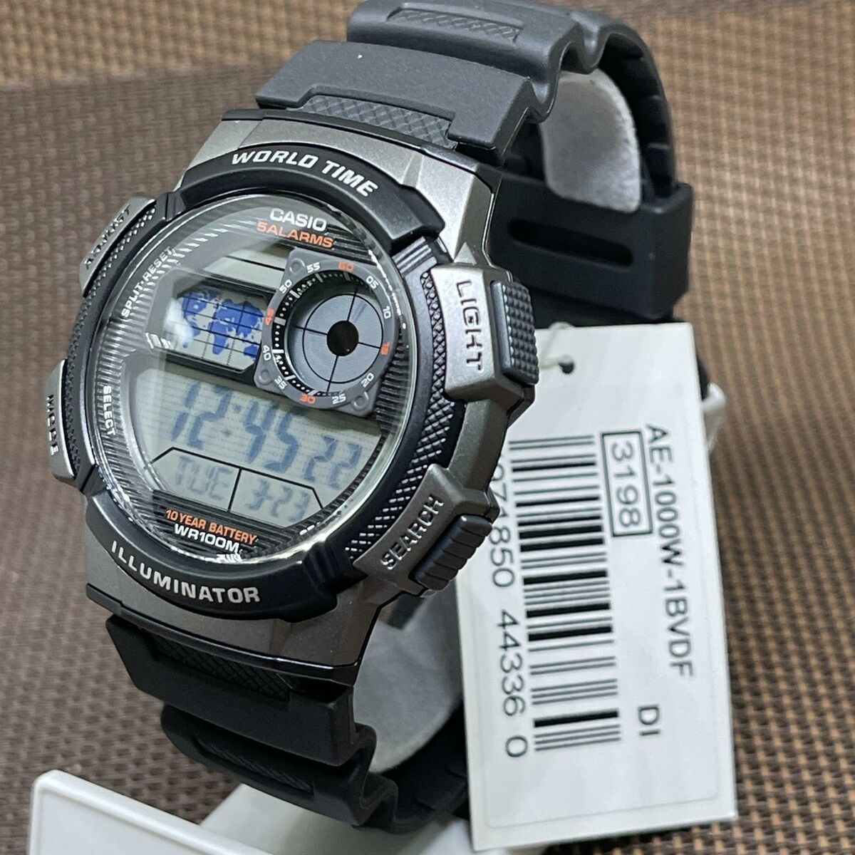 RELOJ CASIO AE-1000W-1B DIGITAL CABALLERO