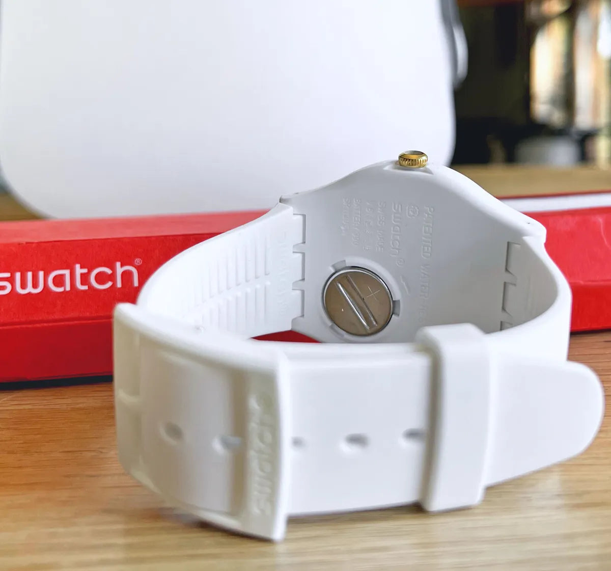 RELOJ SWATCH SO29W107 BLANCO GOLDEN UNISEX