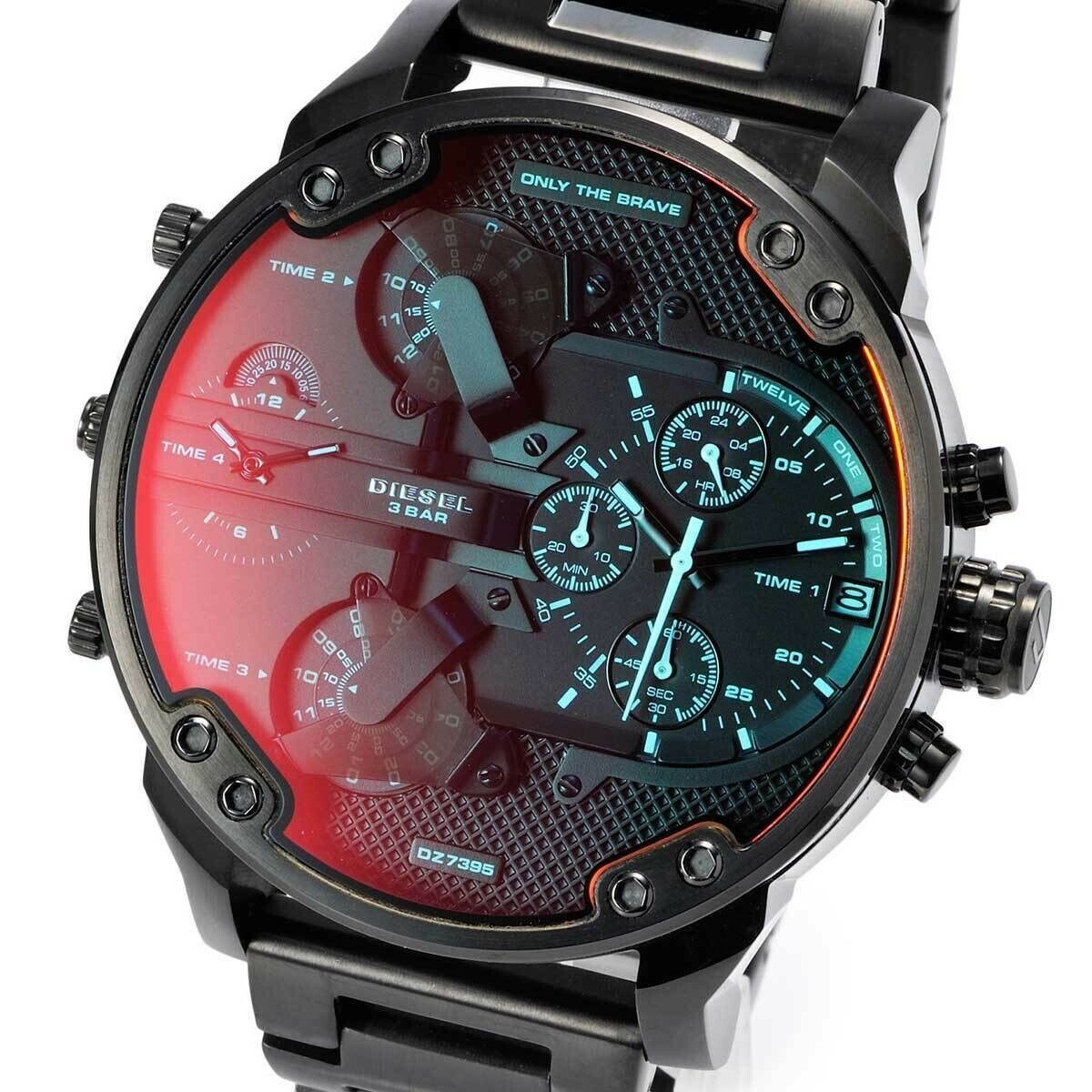 RELOJ DIESEL DZ7395 MR.DADDY ACERO NEGRO TORNASOL