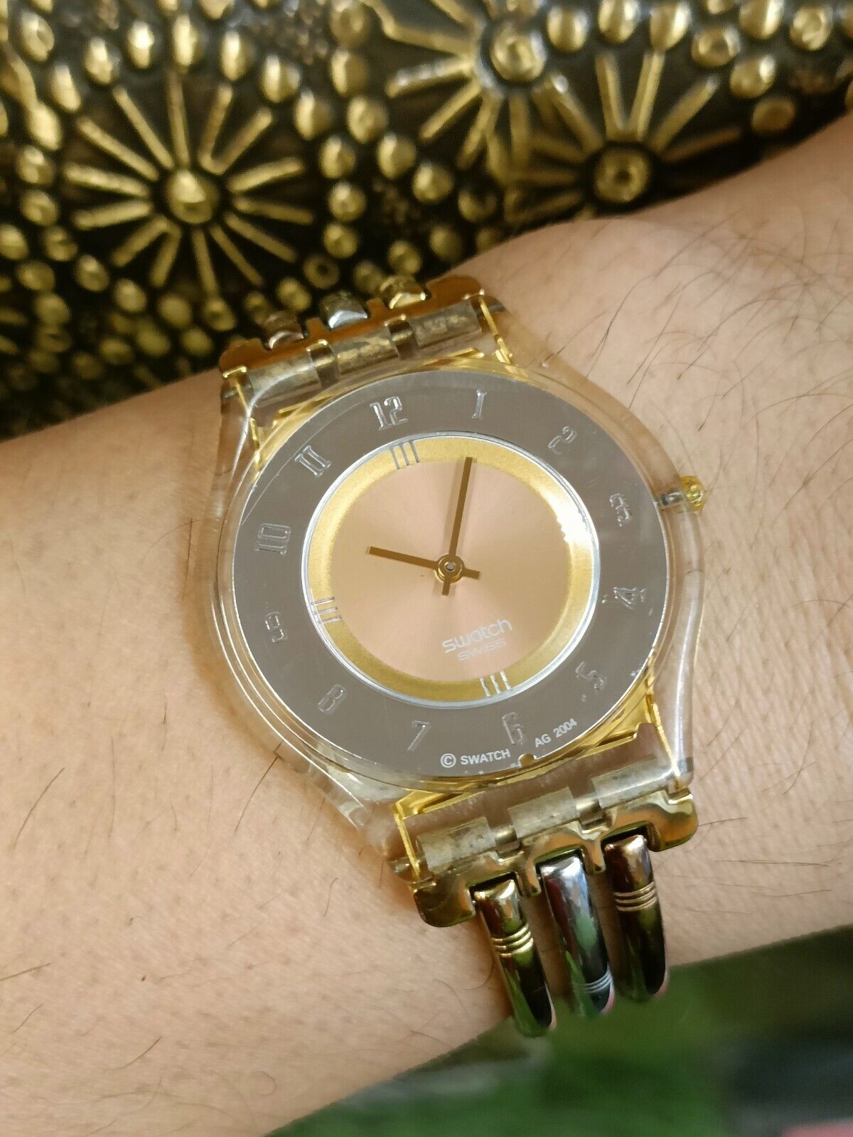 RELOJ SWATCH SS08K101A EXTRA PLANO MUJER TRI-GOLD