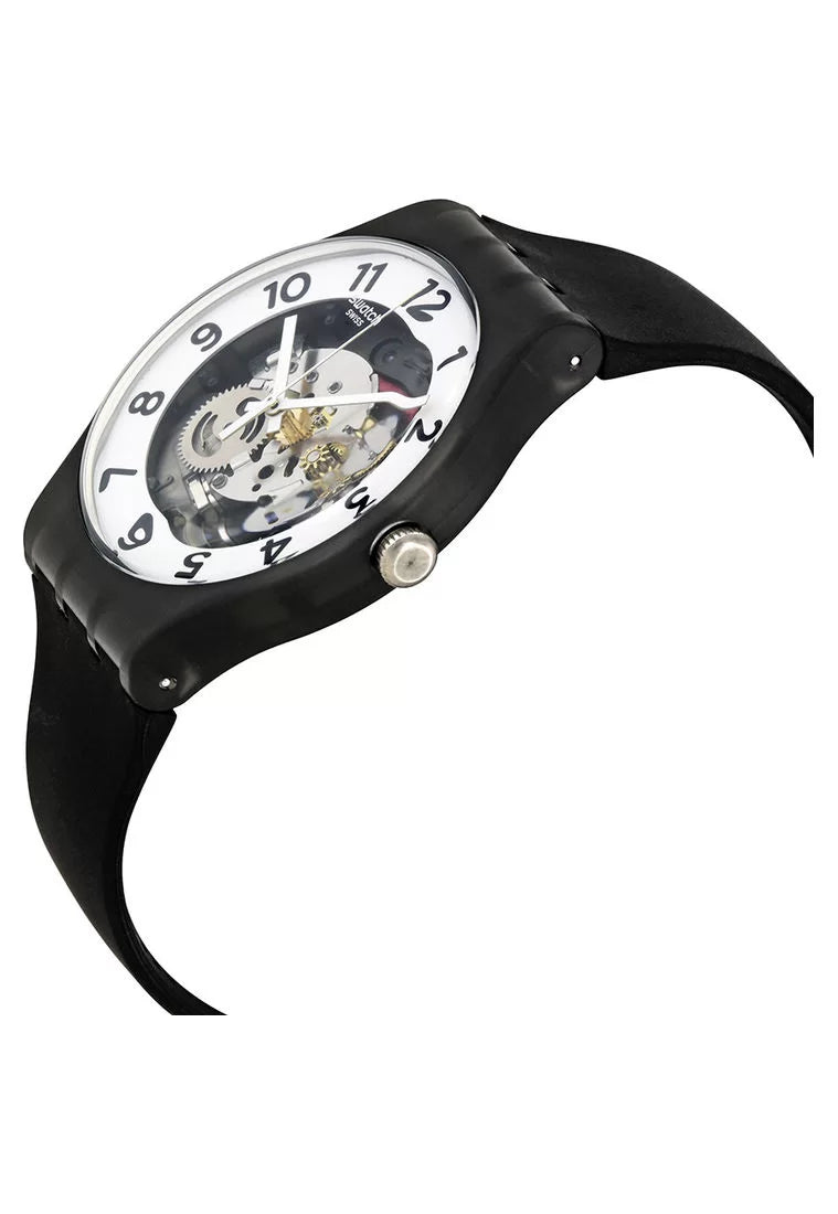 RELOJ SWATCH SUOB134 PULSO SILICONA NEGRO