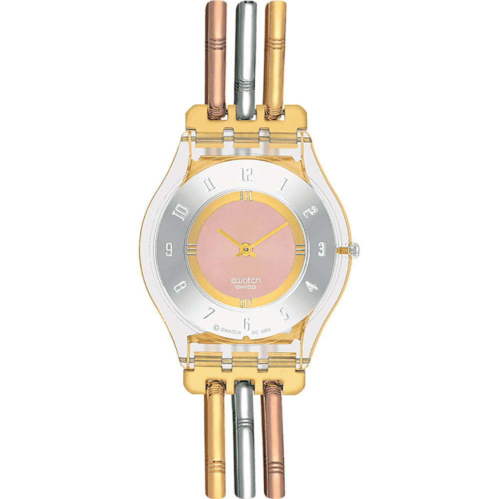 RELOJ SWATCH SS08K101A EXTRA PLANO MUJER TRI-GOLD