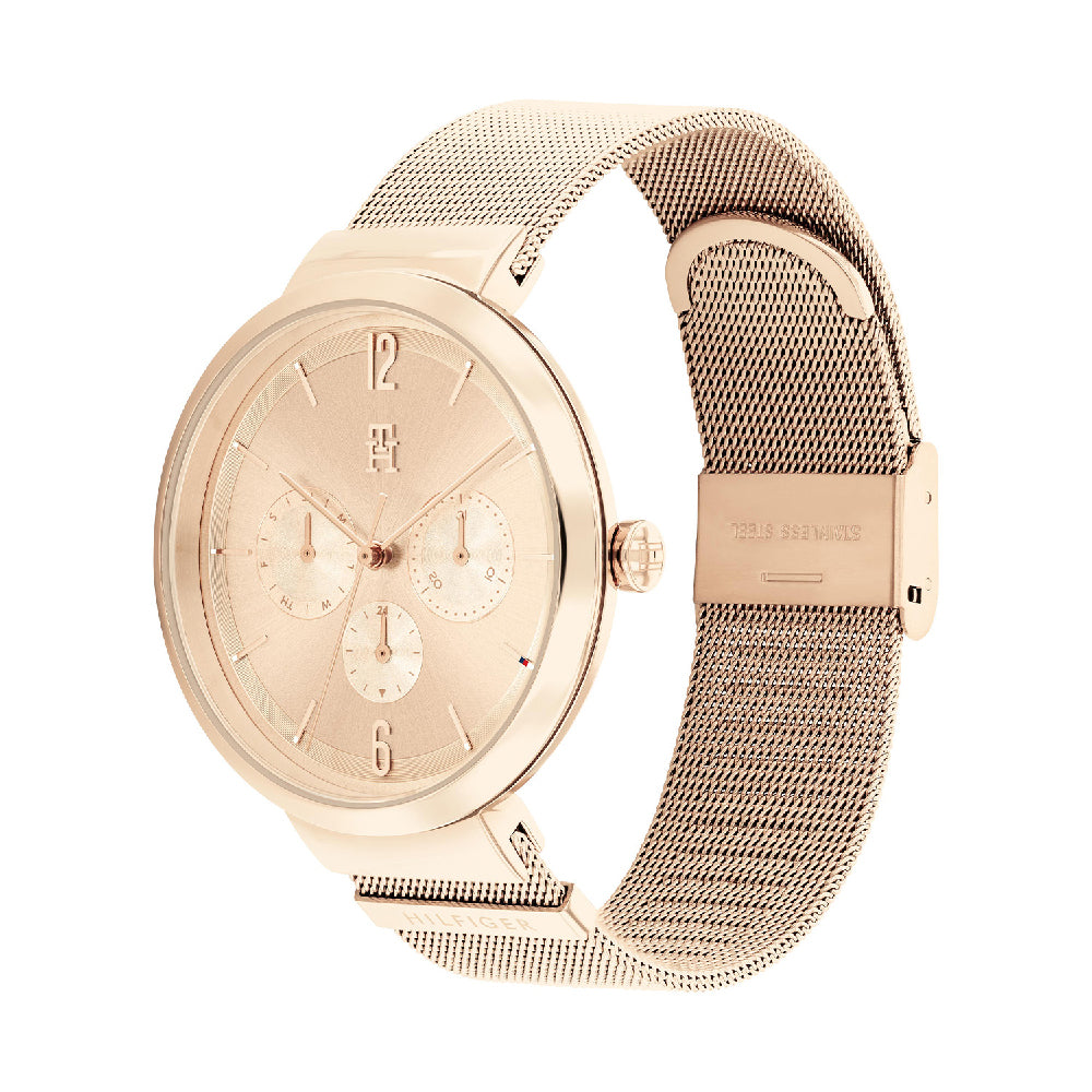 RELOJ TOMMY HILFIGER LIDIA 1782538 PULSO ACERO ORO ROSA