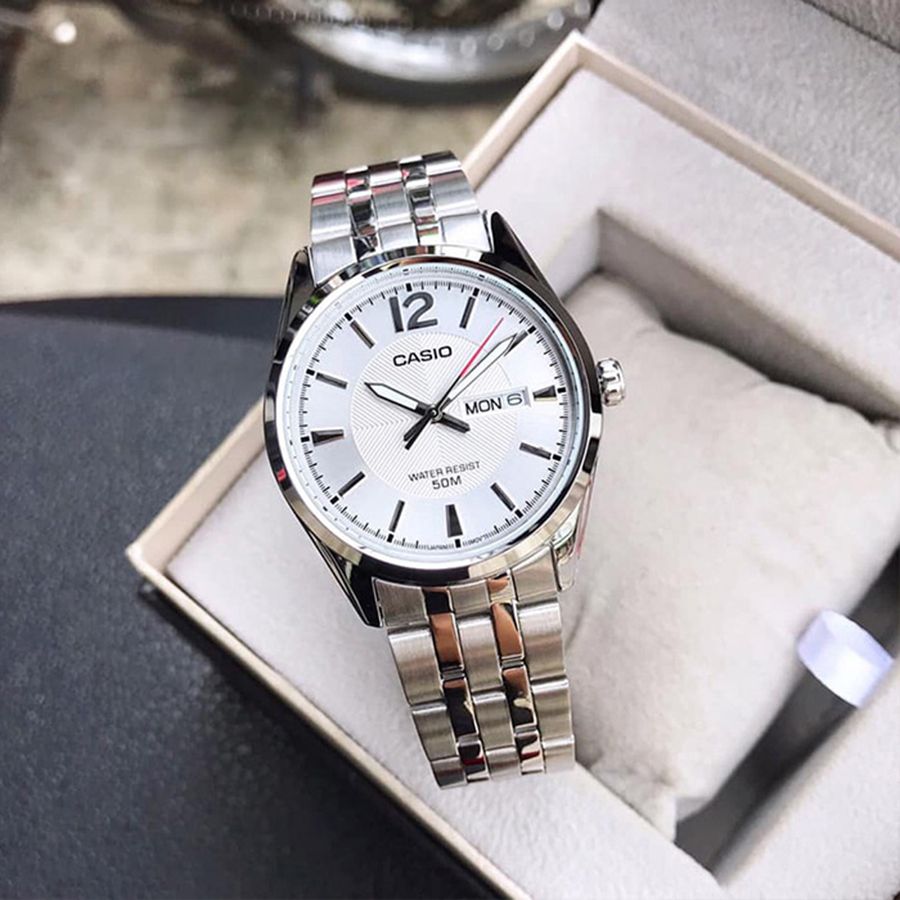 RELOJ CASIO MTP-1335D-7AV ACERO HOMBRE