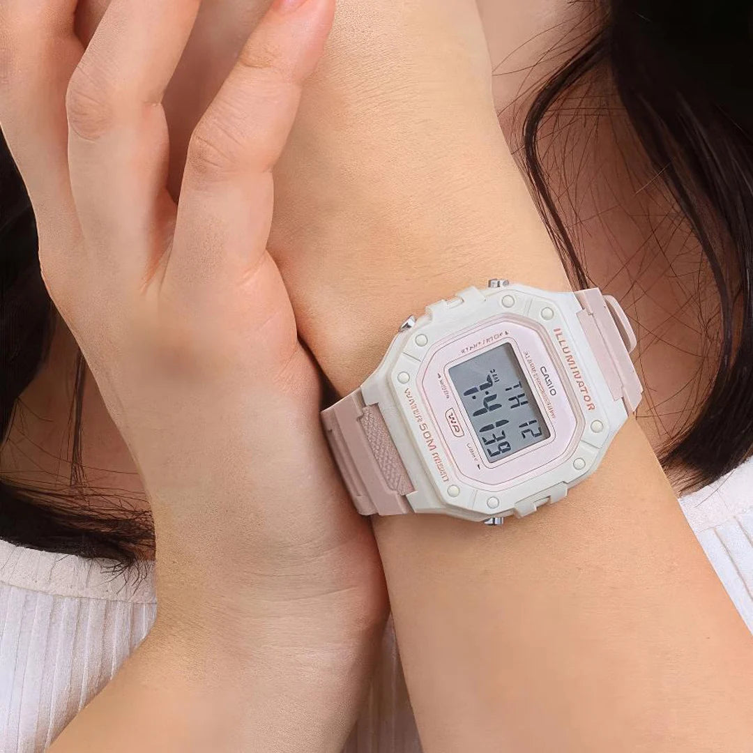 RELOJ CASIO W-218HC-4A2 DIGITAL PALO DE ROSA