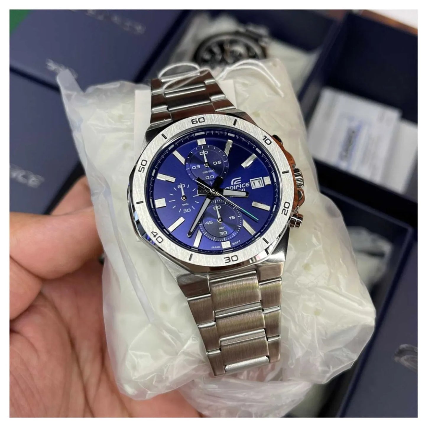 RELOJ CASIO EDIFICE EFV-640D-2A ACERO