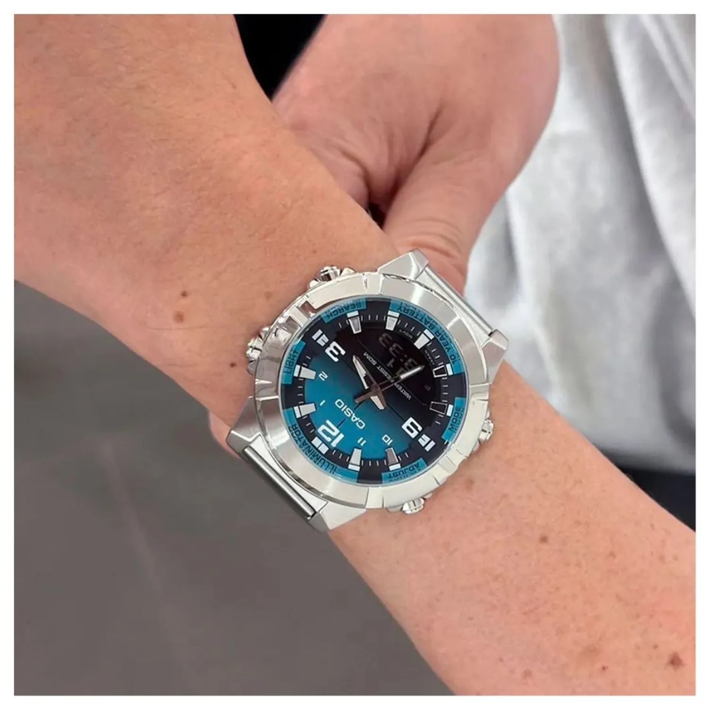 RELOJ CASIO DOBLE HORA AMW-870DA-2A2