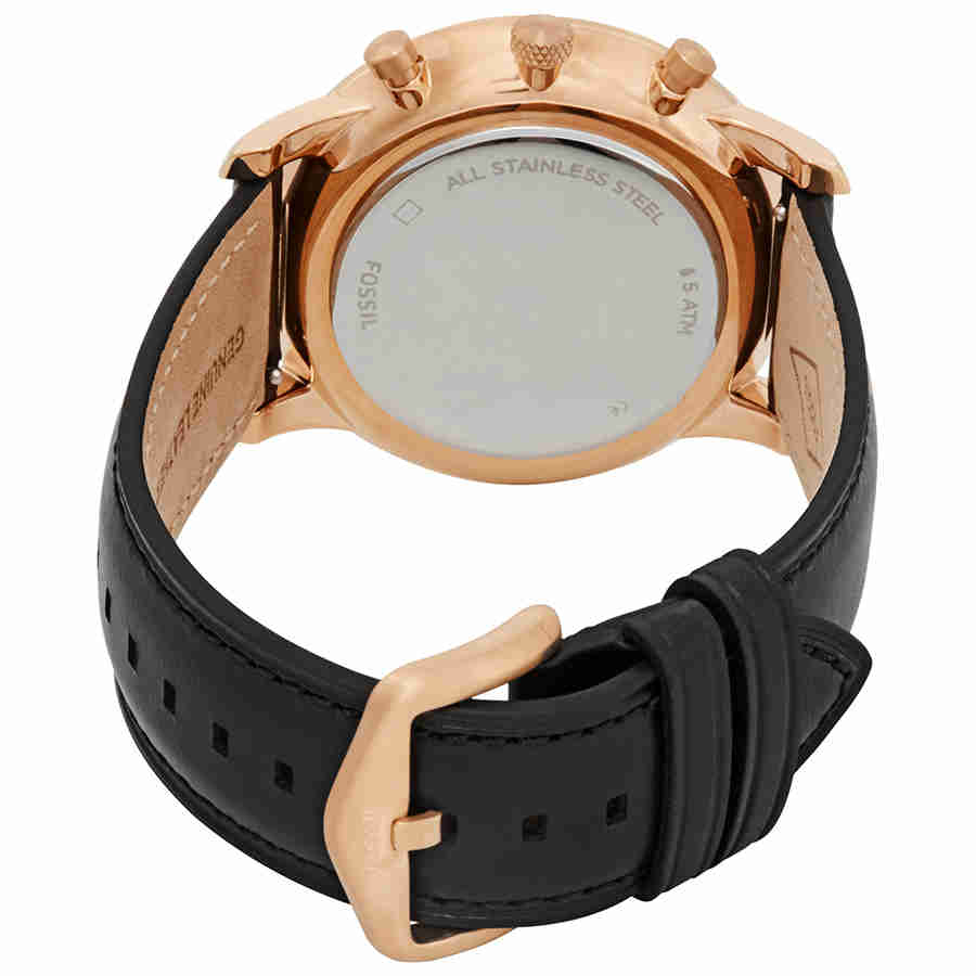 RELOJ FOSSIL HOMBRE FS5381 PULSO DE CUERO NEGRO