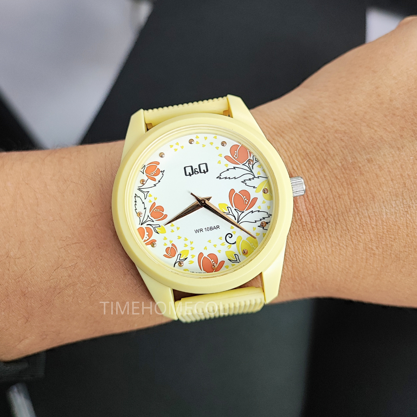 RELOJ QYQ QA48J212Y MUJER SILICONA FLOR