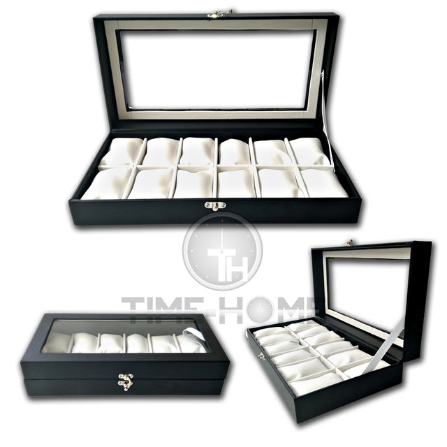 ORGANIZADOR DE RELOJES ESTUCHE RELOJERA DE LUJO 12 PUESTOS