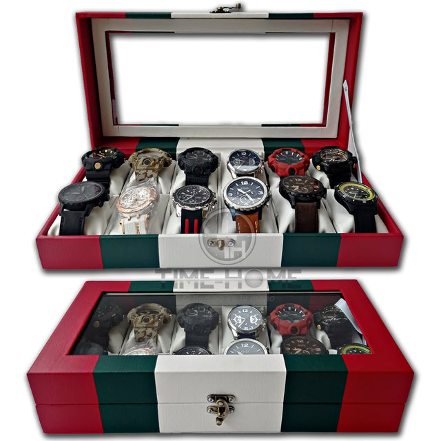 ORGANIZADOR DE RELOJES ESTUCHE RELOJERA DE LUJO 12 PUESTOS