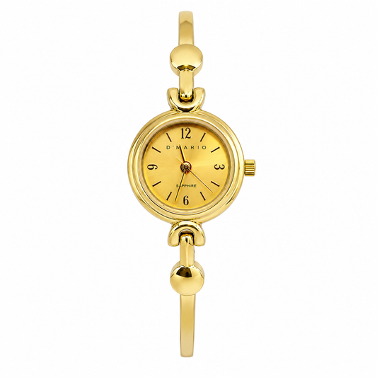 RELOJ D'MARIO FG1607 PULSO ELEGANTE MUJER DORADO
